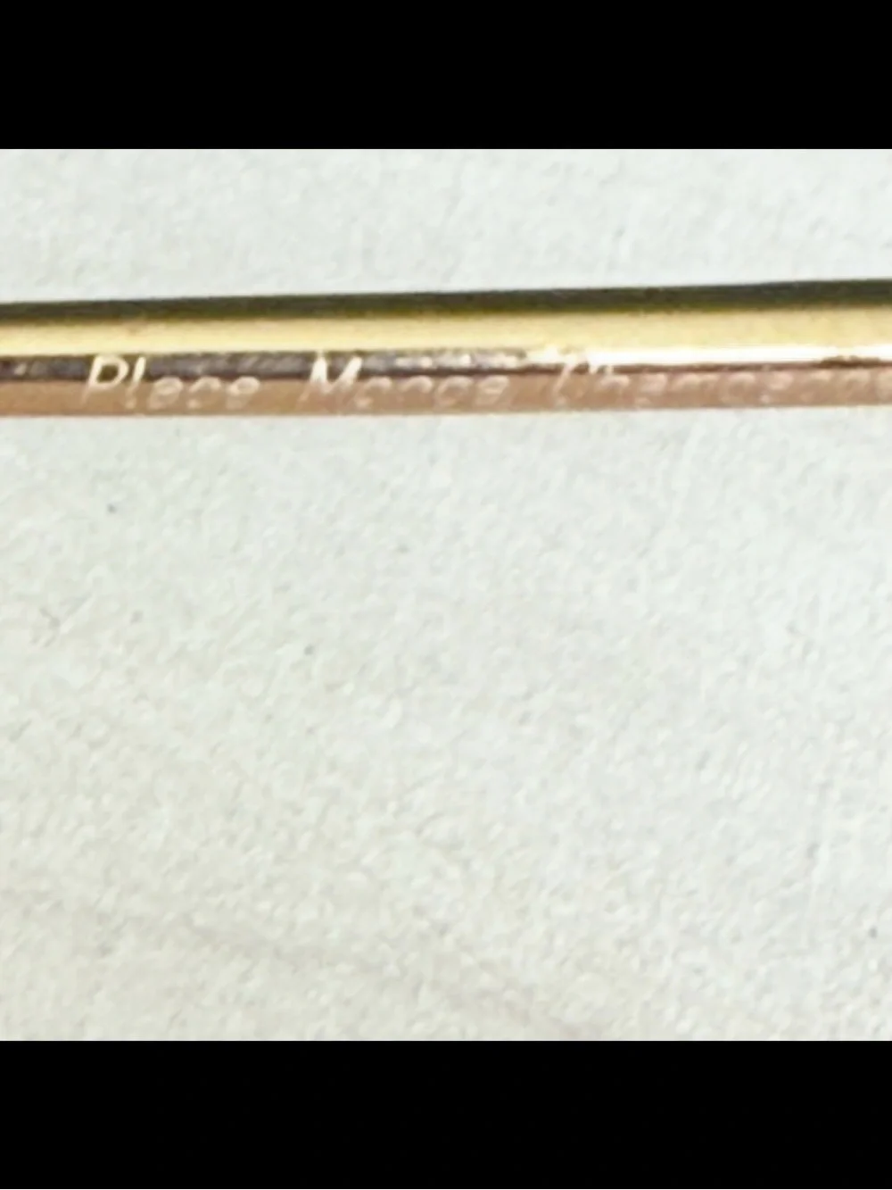 AHLEM Monge Eyeglasses Frame Champagne Gold 22k Electroplated Handmade France